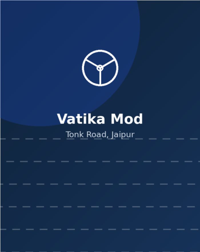 Rashi Motor Driving School location at Vatika Mod, Tonk Road, Jaipur